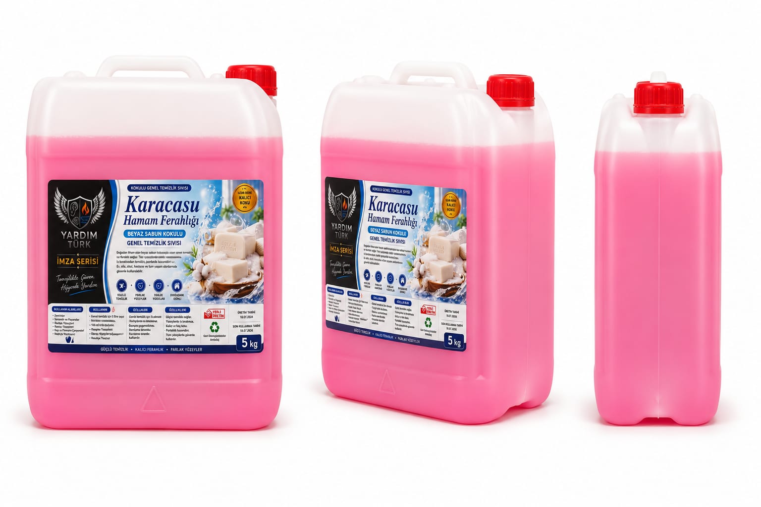 Karacasu Hamam Ferahlığı Beyaz Sabun Kokulu Genel Temizlik Sıvısı – 5 Kg
